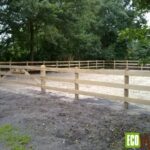 Houten omheining