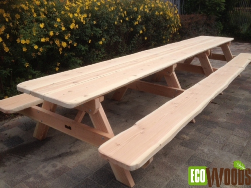 Picknicktafel Maxi natuur 5 meter Picknicktafel Maxi