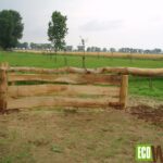 Gedisseld eiken wringhek voorkant