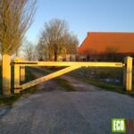 Houten slagboom