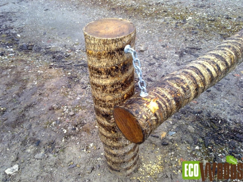 Afsluitboom Robinia ophanging ketting Afsluitboom Robinia ophanging ketting