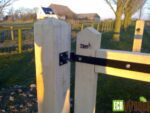 Scharnieren heng houten slagboom