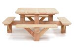 Vierkante picknicktafel de Veluwe (of rechthoekig) - Afbeelding 2