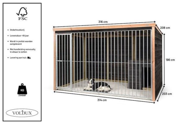 Hondenkennel Bo - Voldux - Afbeelding 7