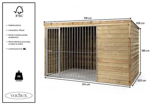 Hondenkennel Sam - Voldux - Afbeelding 6